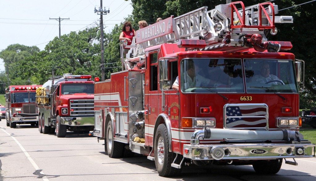 Well it was the firemen's festival, so the hometown fire department was a big part of the parade down old Highway 50.