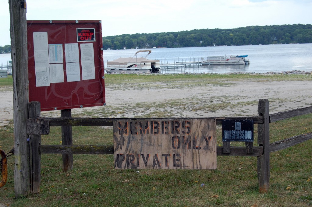 Multiple signs have not solved the Wisconsin Lakeland Property Association's problem with trespassing on its Silver Lake private park property.