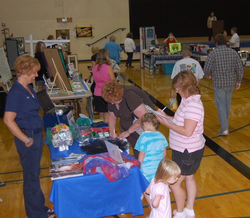 The Greater Silver Lake Chamber of Commerce's business expo was held in the Riverview School gym. 