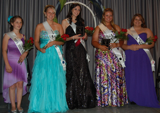 From left, Emily Olson, Miss Bristol 2013 Natalie LaForge, Samantha Nagle, Annika Nielsen and Mindi Richards.