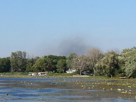 Jessica Ronning took this photo all the way from one of the points on Camp Lake. /Jessica Ronning