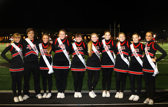 Senior Wilmot cheerleaders. /Earlene Frederick photo