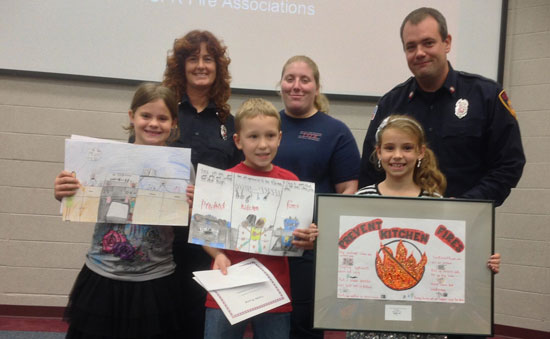 The third grade poster contest winners. /Submitted photo