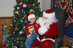 From 2013 Santa visit to the TLFD station. /westofthei.com photo