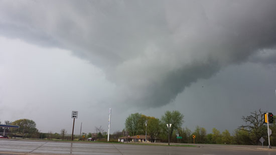 At Highway 50 and Highway 83-north in Wheatland about 5:20 p.m. Monday. /Tina Spittle photo