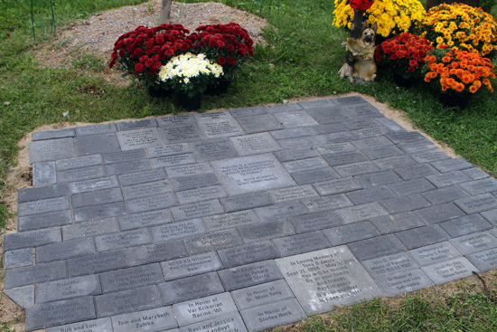 They will be added to last year's bricks honoring all the canine officers, past and present, and their handlers.