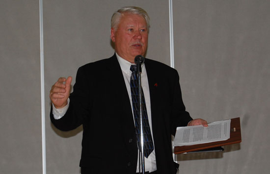 Gayle Ryczek at the dedication of the Bristol School "Gale Ryczek Wing" in October, 2014.