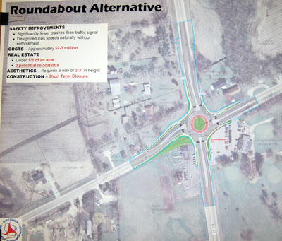 The WisDOT Highways 83 & C roundabout plan (click for larger view)