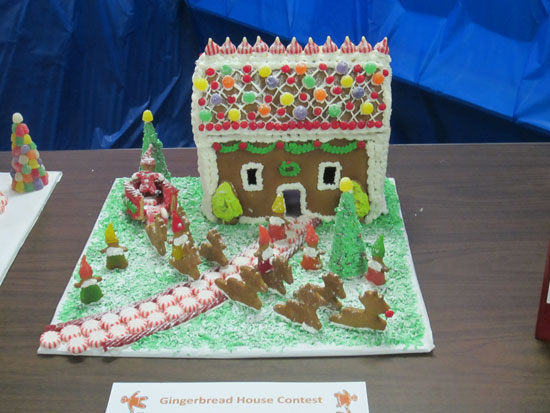 The winning entry in the gingerbread house contest. /Submitted photo