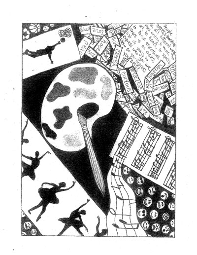 Carson Doty's artwork that will be the back cover of the 2015 Southern Lakes Anthology. /Submitted photo