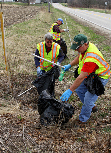 Picking up along Hwy B.