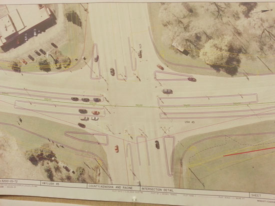 The Highways 45 and 50 intersection plan.