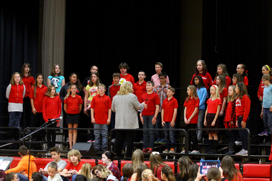 Randall Consolidated School 6th Grade Choir students