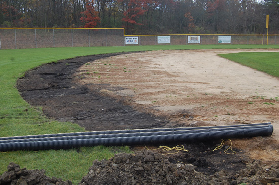 The infields at Brightondale are being extended to accommodate The Show system.