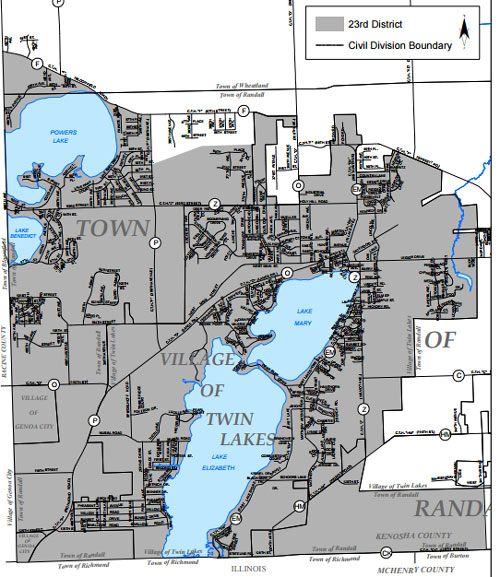 A map of county supervisor Dist. 23. (Click for a larger view)