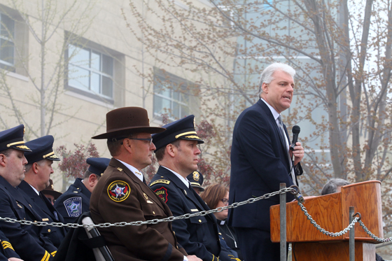 Deputy District Attorney Michael Graveley was the guest speaker.