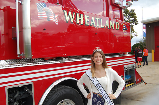 Miss Wheatland 2016 Alexa Paleka posed with the new truck.