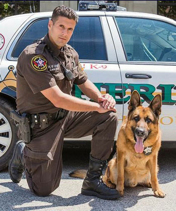 Deputy John Lanctot and Klaus. /Submitted photo
