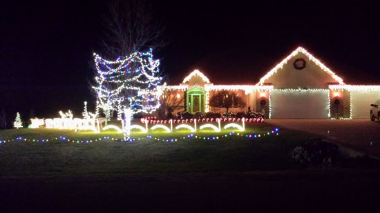 A sample of the Batassa family light show this year. /Submitted photo