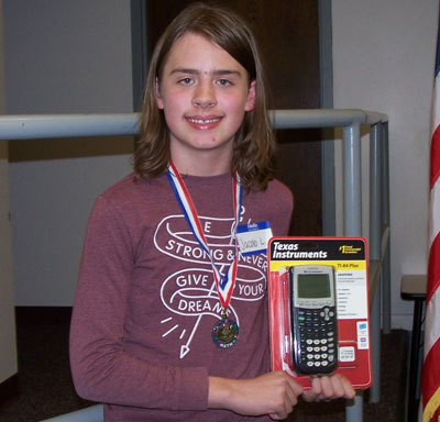 8th grade individual winner 1st place:  Jacob Loose, Randall. /Submitted photo