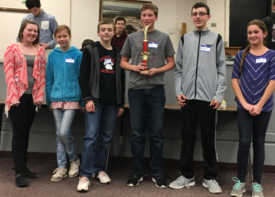 Second place winners for overall team score: Randall Consolidated School. /Submitted photo