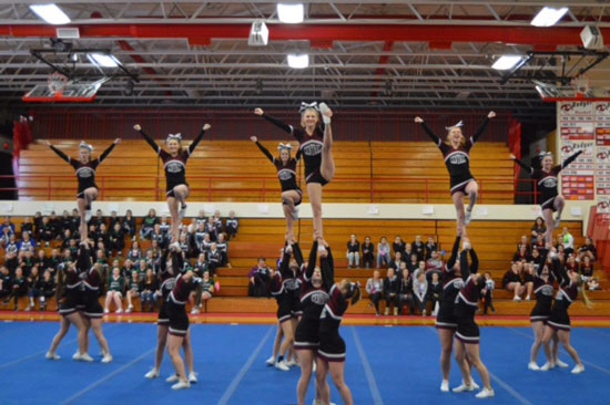 CHS Varsity cheer. /Submitted photo
